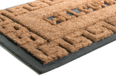 Rubber Back Coir Doormat, Welcome Greek Key, 18-Inch by 30-Inch
